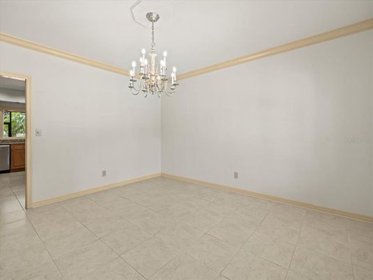 Chandelier, Empty room, Interior