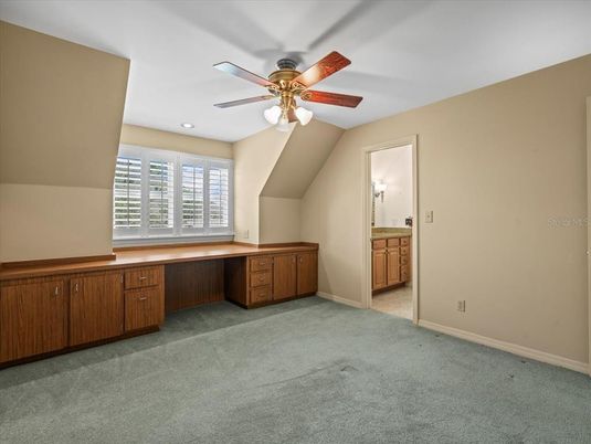 Home Office, Interior, Recessed Lighting