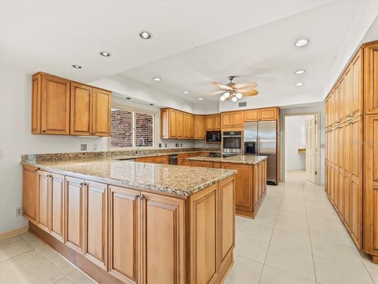 Interior, Kitchen, Recessed Lighting, Stainless Steel Appliances