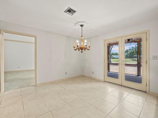 Chandelier, Empty room, Interior