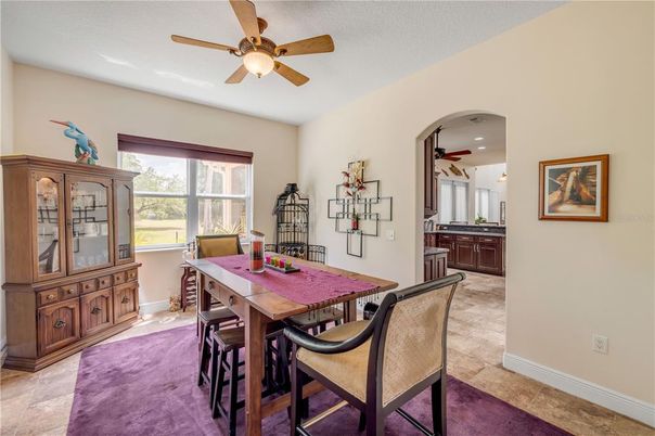 Dining room, Interior, Recessed Lighting