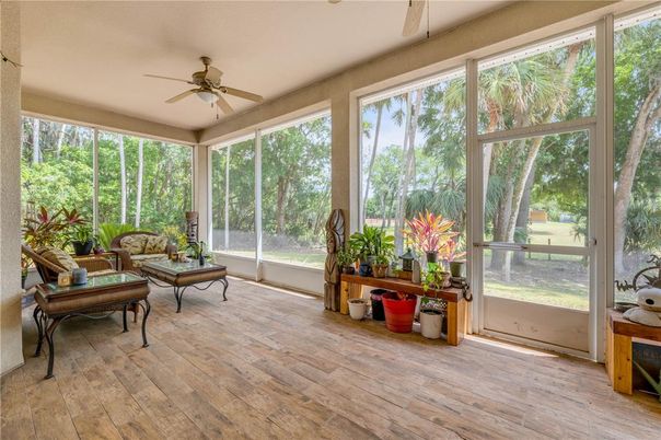 Interior, Sun Room, Wood Texture Flooring