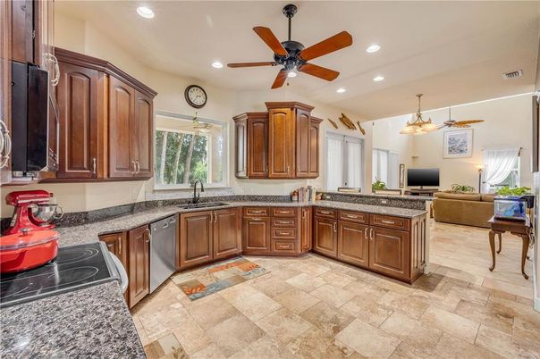 Interior, Kitchen, Pendant Lights, Recessed Lighting
