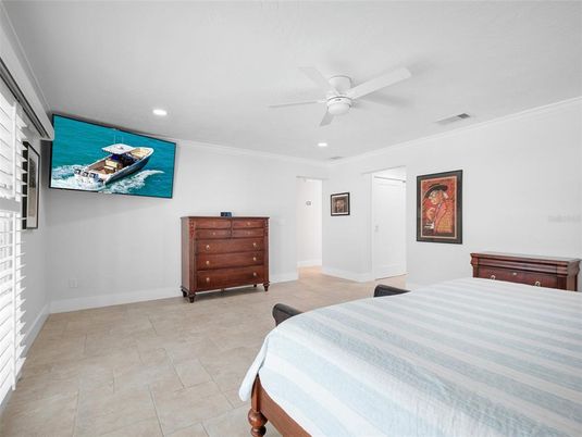 Bedroom, Interior, Recessed Lighting
