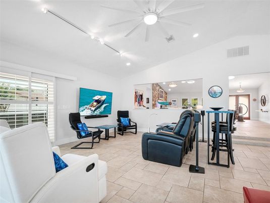 Interior, Living room, Recessed Lighting