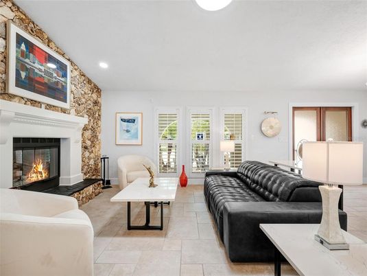 Fireplace, Interior, Living room, Recessed Lighting