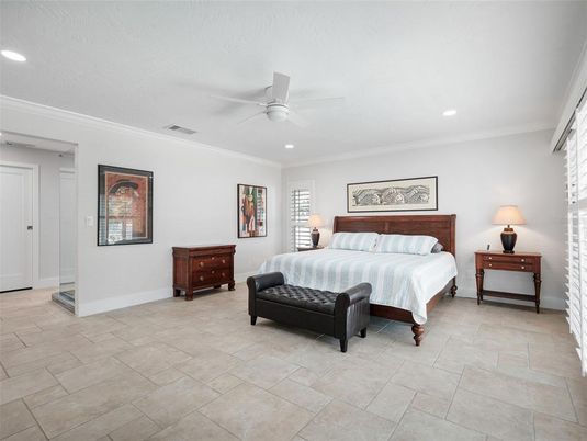 Bedroom, Interior, Recessed Lighting
