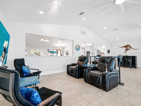 Home Theatre Room, Interior, Recessed Lighting