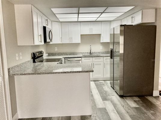 Interior, Kitchen, Wood Texture Flooring