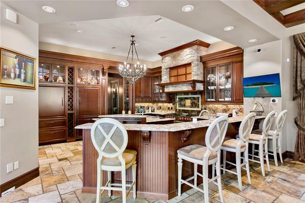 Chandelier, Interior, Kitchen, Recessed Lighting
