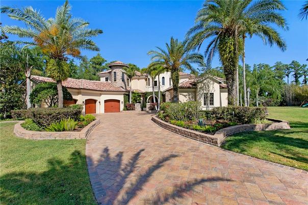 Attached, Backyard, Exterior, Facade, Mediterranean