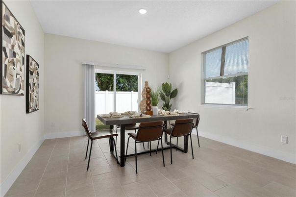 Dining room, Interior, Recessed Lighting