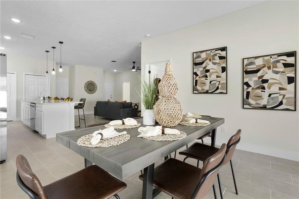Dining room, Interior, Kitchen, Living room, Pendant Lights, Recessed Lighting