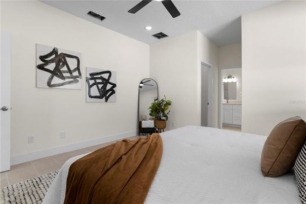 Bedroom, Interior, Recessed Lighting