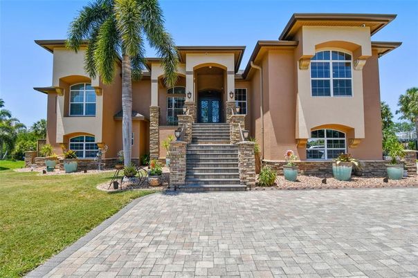 Backyard, Exterior, Facade, Mediterranean
