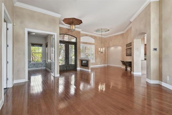 Interior, Pendant Lights, Wood Texture Flooring