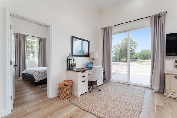 Bedroom, Home Office, Interior, Wood Texture Flooring