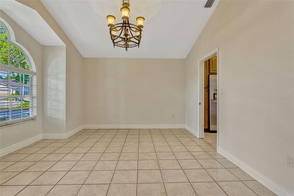 Chandelier, Empty room, Interior