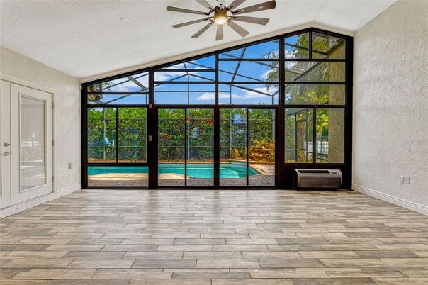 Interior, Sun Room, Wood Texture Flooring