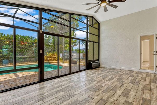 Glass Ceilings, Interior, Sun Room, Wood Texture Flooring