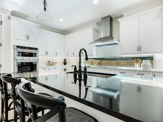 Interior, Kitchen, Pendant Lights, Recessed Lighting, Stainless Steel Appliances