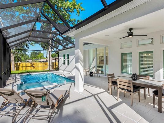 Dining room, Glass Ceilings, Interior, Pool, Sun Room