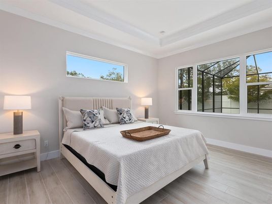 Bedroom, Interior, Wood Texture Flooring
