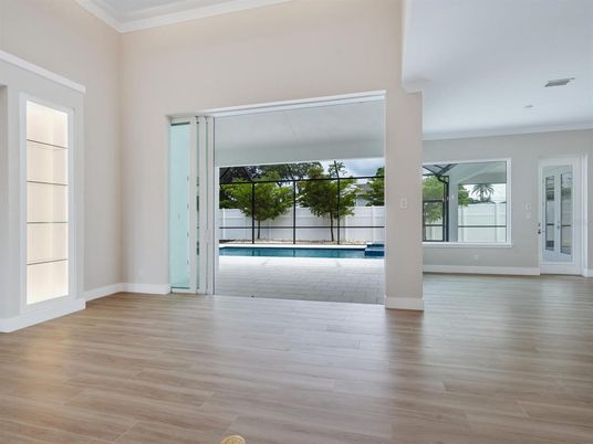 Empty room, Interior, Wood Texture Flooring