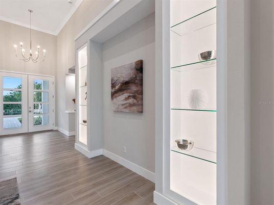 Chandelier, Interior, Pendant Lights, Wood Texture Flooring