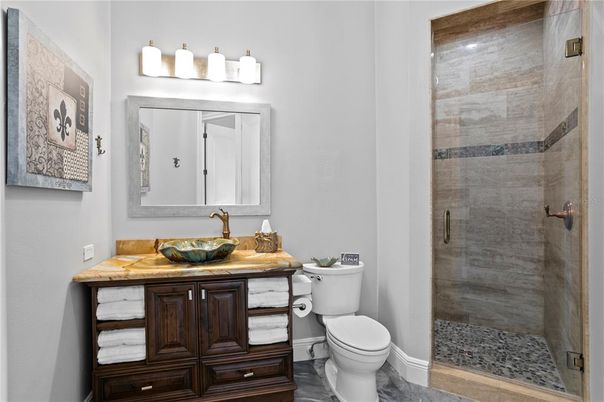 Bathroom, Glass Shower, Interior