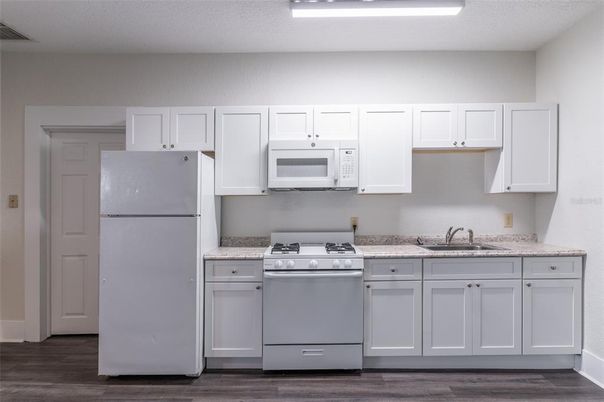 Interior, Kitchen, Wood Texture Flooring