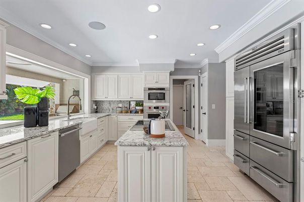 Interior, Kitchen, Recessed Lighting, Stainless Steel Appliances