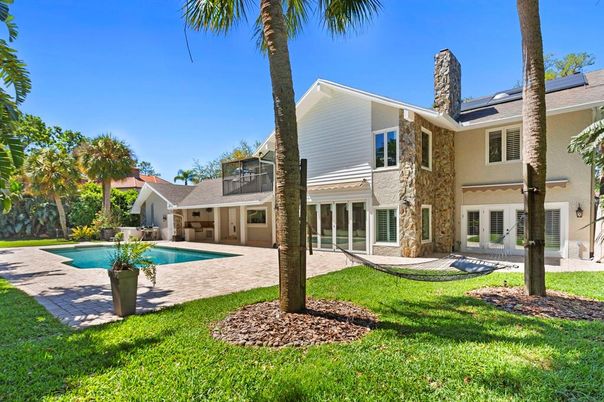 Exterior, Pool, Solar Panels