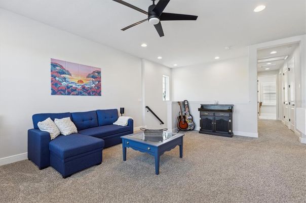 Interior, Living room, Recessed Lighting