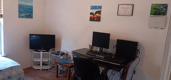 Home Office, Interior, Wood Texture Flooring