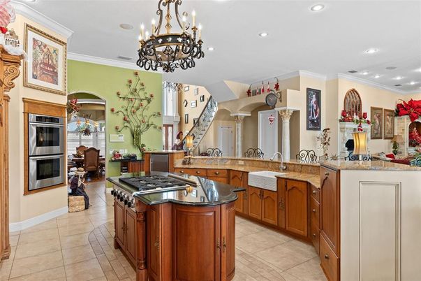 Chandelier, Interior, Kitchen, Recessed Lighting