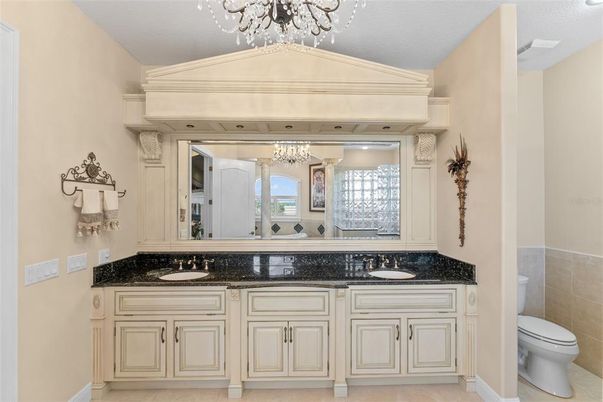 Bathroom, Chandelier, Dual Sink Vanities, Interior