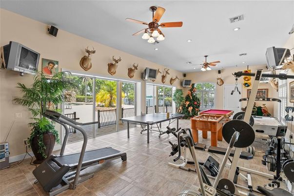Fitness Equipment, Game Room, Interior, Recessed Lighting