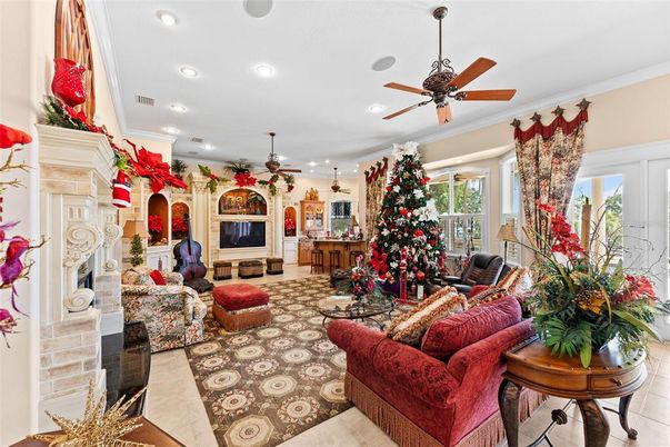 Fireplace, Interior, Living room, Recessed Lighting