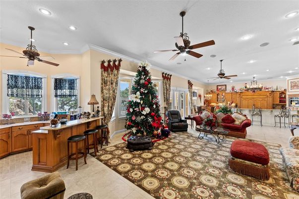 Interior, Kitchen, Living room, Recessed Lighting