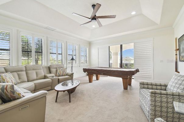 Billiard Table, Game Room, Interior, Living room, Recessed Lighting