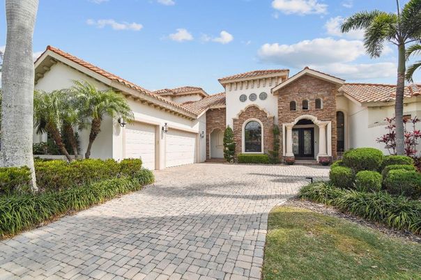 Attached, Exterior, Facade, Brick Facade, Mediterranean