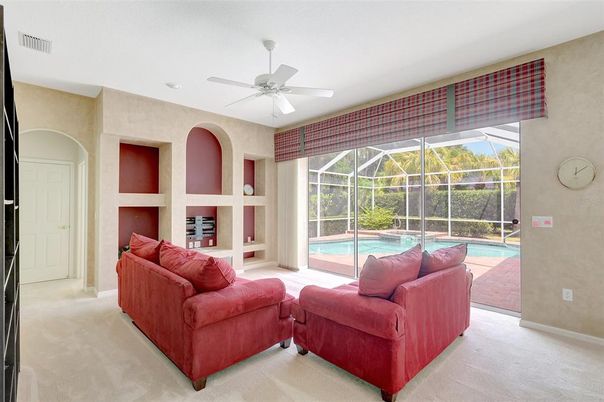 Glass Ceilings, Interior, Living room, Pool, Recessed Lighting, Sun Room