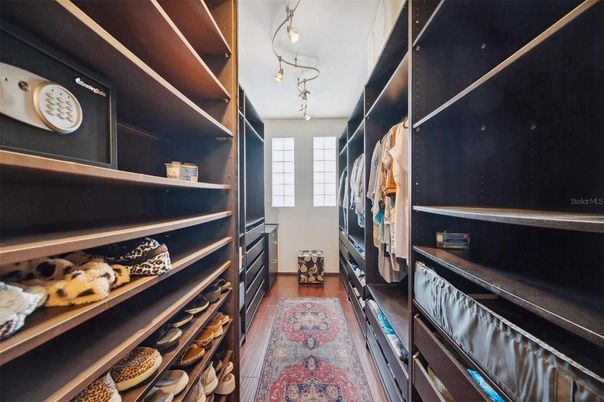 Interior, Walk-in Closets, Wood Texture Flooring