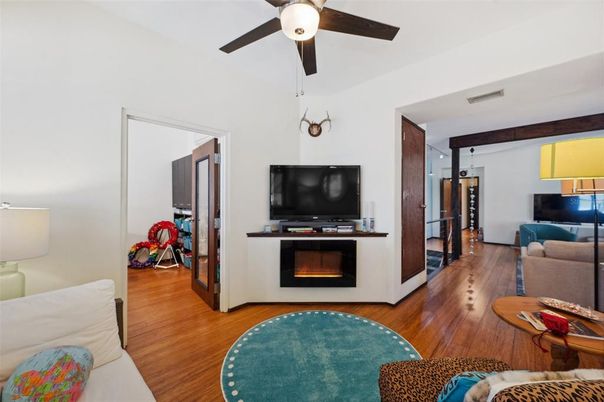 Fireplace, Interior, Wood Texture Flooring