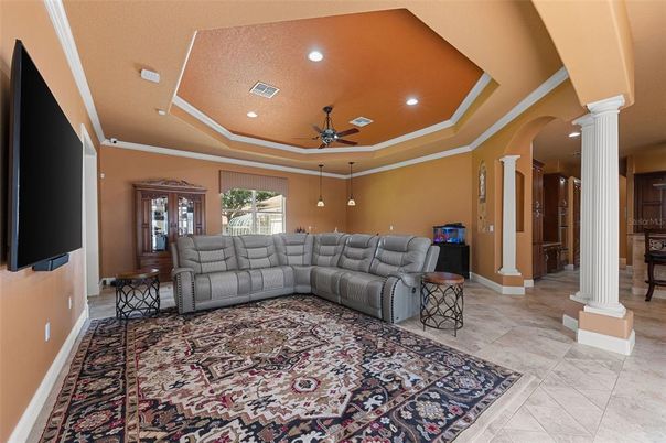 Interior, Living room, Recessed Lighting