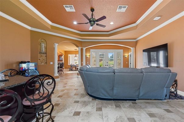 Interior, Living room, Recessed Lighting