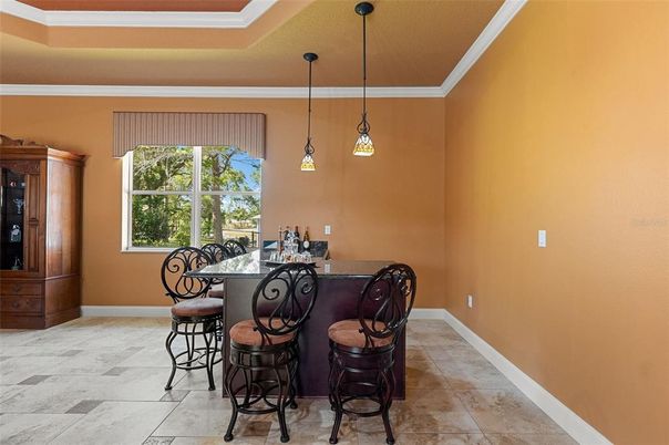 Dining room, Interior, Pendant Lights