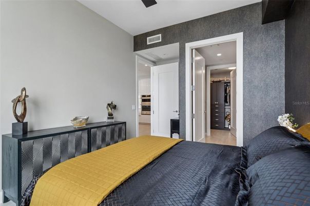 Bedroom, Interior, Recessed Lighting