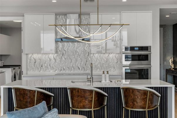 Interior, Kitchen, Pendant Lights, Recessed Lighting, Stainless Steel Appliances